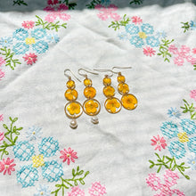Load image into Gallery viewer, Lifecycle of a Buttercup drop earring