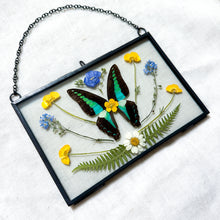 Load image into Gallery viewer, Bluebottle Butterfly Wall Hanging