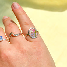 Load image into Gallery viewer, Size 6 - Garden Window faceted sterling silver ring