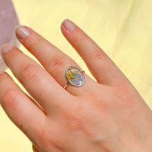 Load image into Gallery viewer, Size 7.5 - Garden Window faceted sterling silver ring