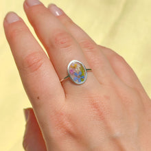 Load image into Gallery viewer, Size 9 - Garden Window faceted sterling silver ring