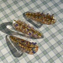 Load image into Gallery viewer, Lupine large teardrop hair clip