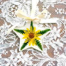 Load image into Gallery viewer, Goldeneye star ornament