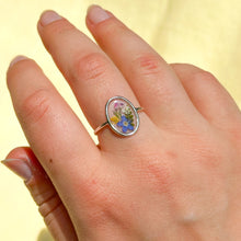 Load image into Gallery viewer, Size 8.5 - Garden Window sterling silver ring