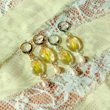 Load image into Gallery viewer, Jacob’s Ladder pearl huggie hoop