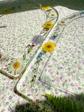 Load image into Gallery viewer, Clear daisy and forget-me-not wall mirror