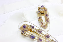 Load image into Gallery viewer, Lupine teardrop hair clip