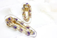 Load image into Gallery viewer, Lupine teardrop hair clip