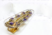 Load image into Gallery viewer, Lupine teardrop hair clip