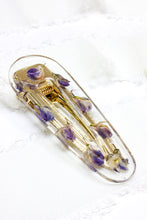 Load image into Gallery viewer, Lupine teardrop hair clip