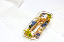 Load image into Gallery viewer, Wildflower medley rectangle hair clip