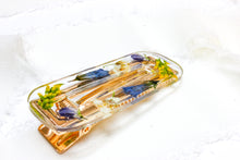 Load image into Gallery viewer, Wildflower medley rectangle hair clip