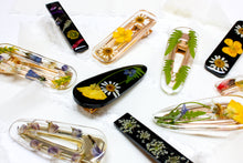 Load image into Gallery viewer, Wildflower medley rectangle hair clip