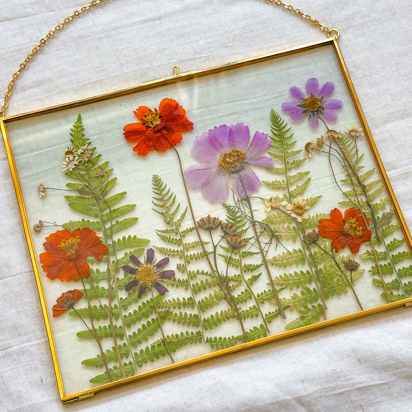 Large rectangle cosmo garden wall hanging