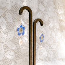 Load image into Gallery viewer, Baby Blue Eyes pearl drop earrings
