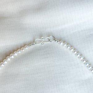 Chokecherry freshwater pearl beaded charm necklace
