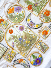 Load image into Gallery viewer, Large arch wildflower garden wall hanging
