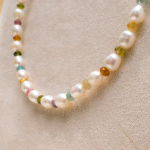 Load image into Gallery viewer, Freshwater pearl &amp; gemstone necklace No. 3

