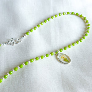 Jacob’s ladder beaded charm necklace