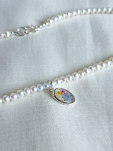 Garden Window freshwater pearl beaded necklace