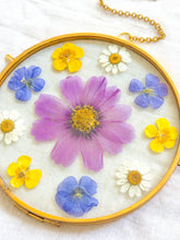 Load image into Gallery viewer, Cosmo, buttercup, daisy, &amp; flax clock circle wall hanging
