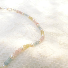 Load image into Gallery viewer, Pastel gemstone &amp; freshwater pearl necklace
