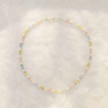 Load image into Gallery viewer, Pastel gemstone &amp; freshwater pearl necklace
