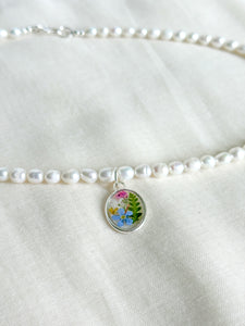 Garden Window freshwater pearl beaded necklace (no. 2)