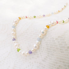 Load image into Gallery viewer, Freshwater pearl &amp; gemstone necklace No. 2

