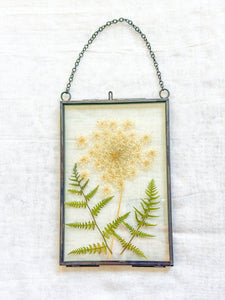 Queen Anne’s Lace medium rectangle wall hanging