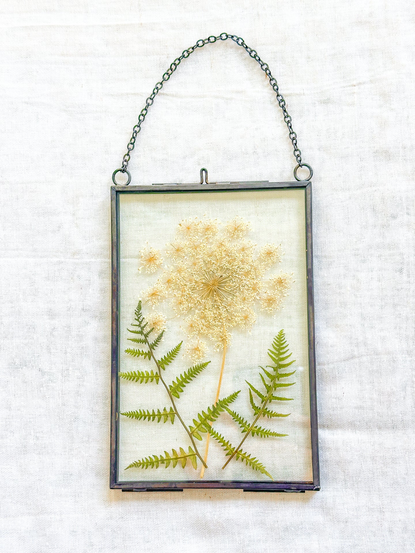 Queen Anne’s Lace medium rectangle wall hanging