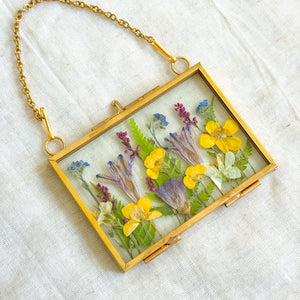 Small rectangle wildflower garden wall hanging no. 3