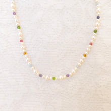 Load image into Gallery viewer, Freshwater pearl &amp; gemstone necklace No. 2
