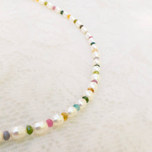 Load image into Gallery viewer, Freshwater pearl &amp; gemstone necklace No. 3
