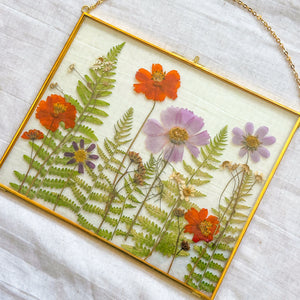 Large rectangle cosmo garden wall hanging