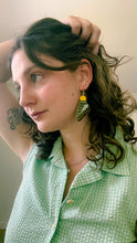 Load image into Gallery viewer, Buttercup blue wing earring
