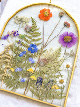 Load image into Gallery viewer, Large arch wildflower garden wall hanging
