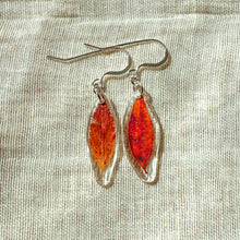 Load image into Gallery viewer, Mismatched single fall leaf earrings
