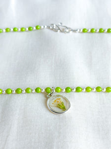 Jacob’s ladder beaded charm necklace