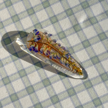 Load image into Gallery viewer, Lupine large teardrop hair clip
