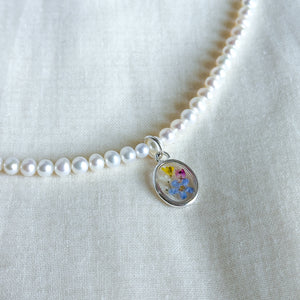 Garden Window freshwater pearl beaded necklace
