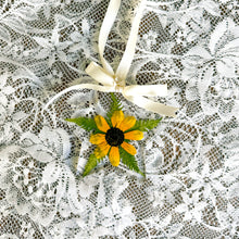 Load image into Gallery viewer, Black eyed susan star ornament
