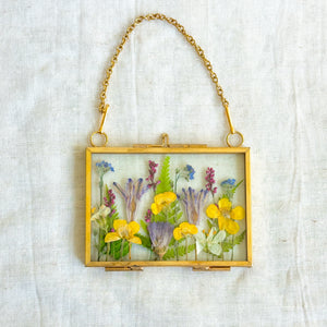 Small rectangle wildflower garden wall hanging no. 3