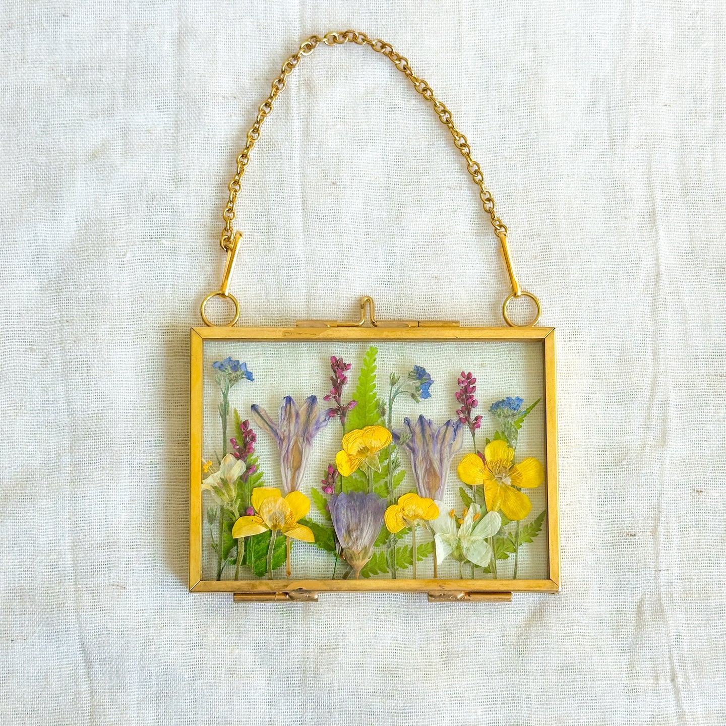 Small rectangle wildflower garden wall hanging no. 3