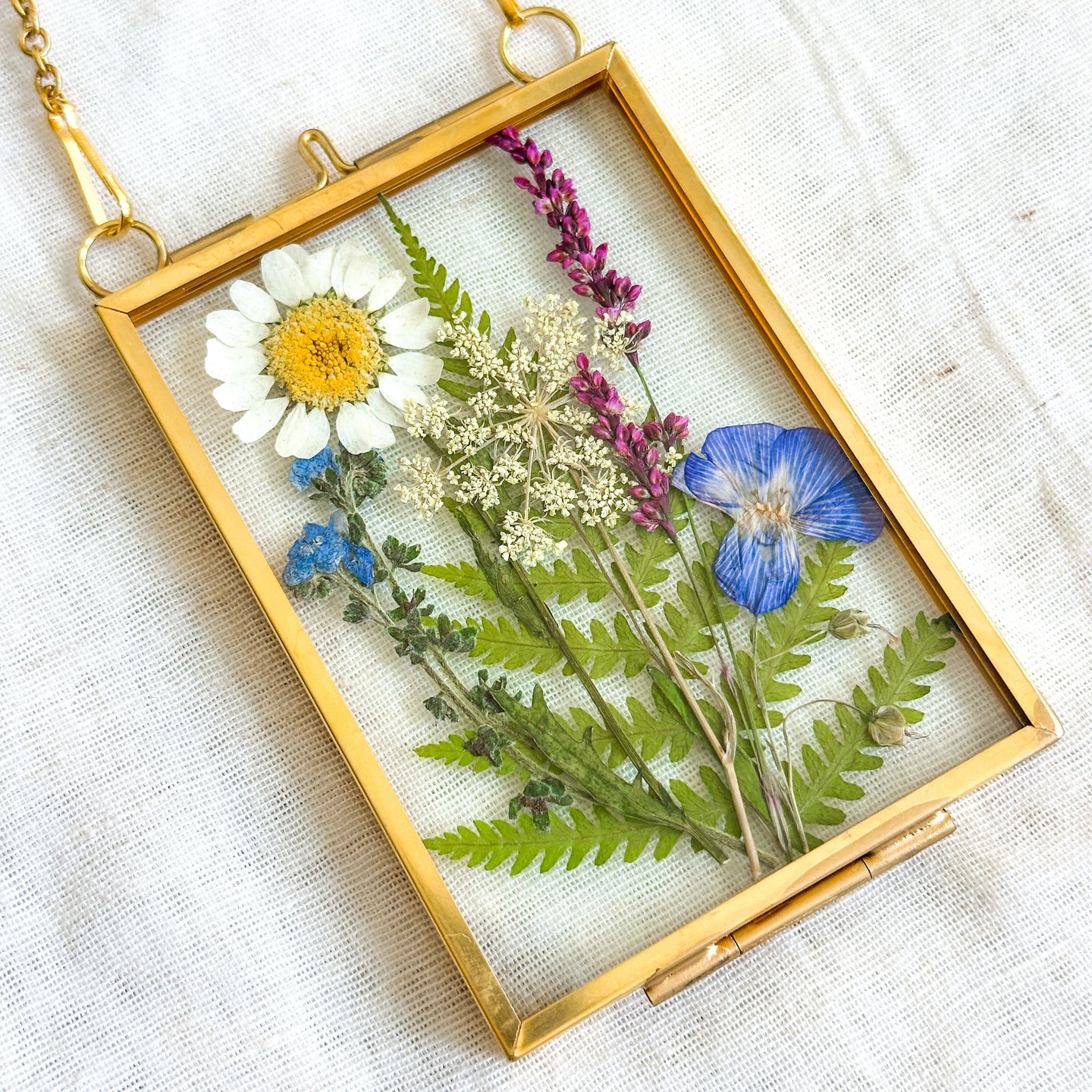 Small rectangle wildflower garden wall hanging no. 2