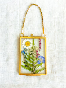 Small rectangle wildflower garden wall hanging no. 2