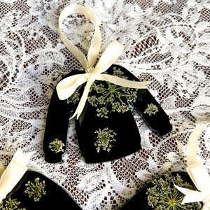 Queen Anne's Lace snowflake sweater ornament