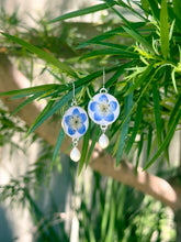 Load image into Gallery viewer, Baby Blue Eyes pearl drop earrings
