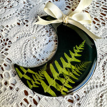 Load image into Gallery viewer, Fern forest black moon ornament

