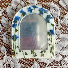 Load image into Gallery viewer, White forget-me-not pocket mirror
